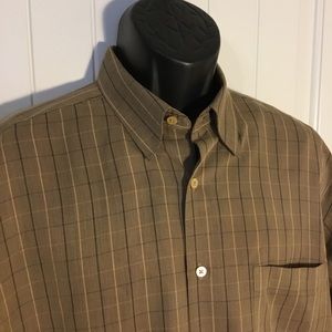 Bugatchi Uomo Shirt Long Sleeve Check Size Large